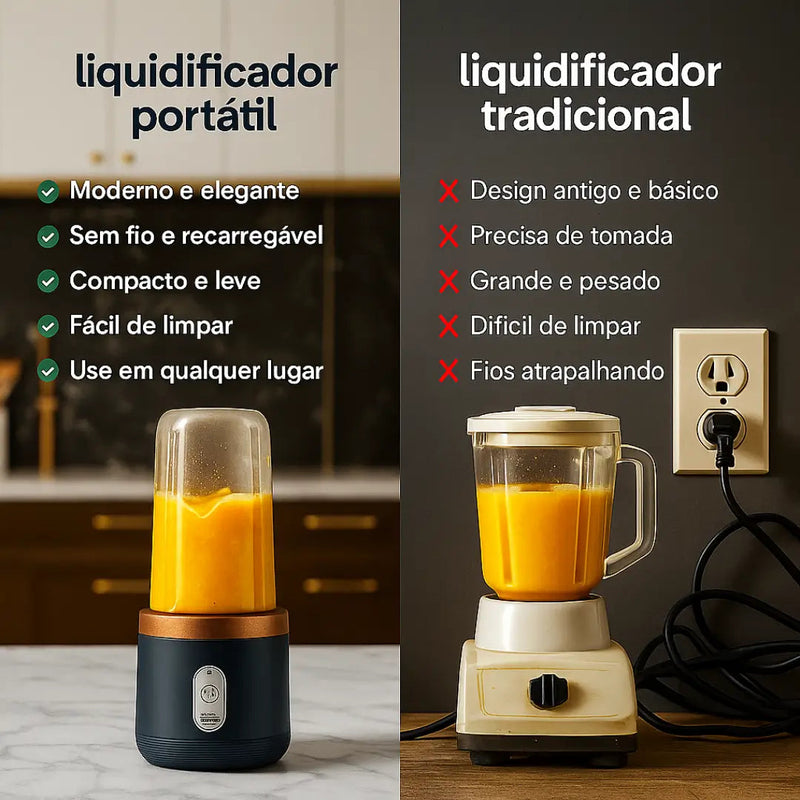 Liquidificador Elétrico Portátil - Liquidificador De Suco De Alimentos Misturador Leite Smoothie