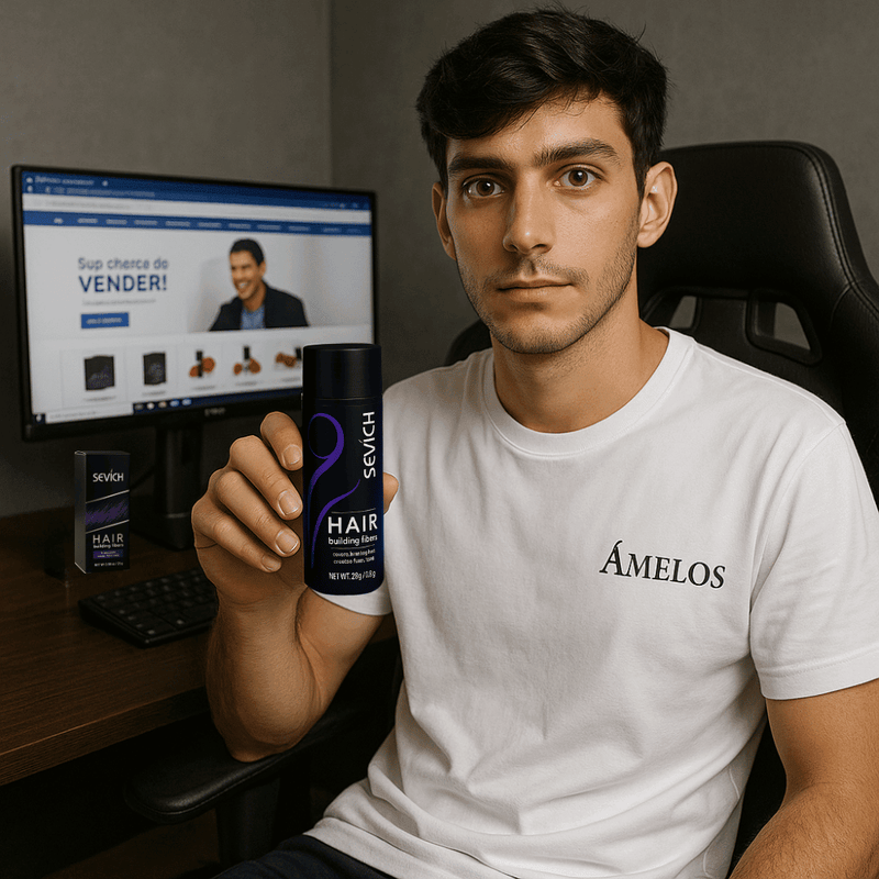 Pó Em Fibra De Queratina - Anti-Calvície - HairFiber Sevích™