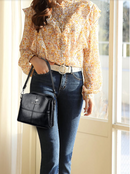 Bolsa de Couro de Alça Transversal Feminina - feito para você