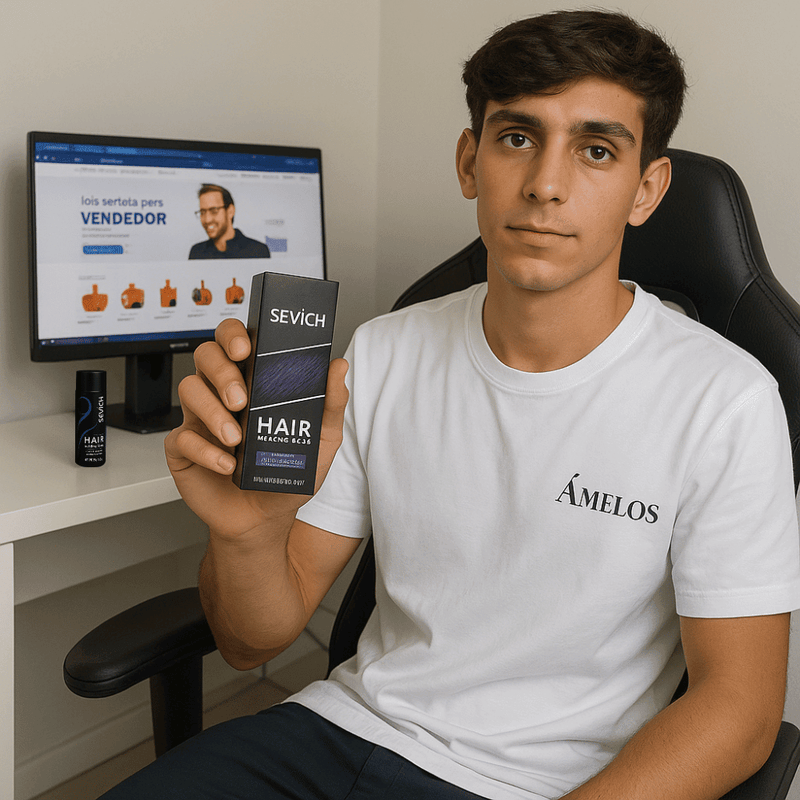 Pó Em Fibra De Queratina - Anti-Calvície - HairFiber Sevích™