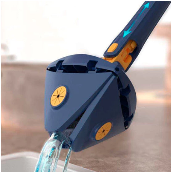 Esfregão Triangular Mop Ajustável Giratória 360° - Limpeza sem esforço: o Mop que faz o trabalho por você!