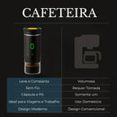 Cafeteira Elétrica Portátil Sem Fio - Compatível com todos os tipos de cápsulas e também com pó de café